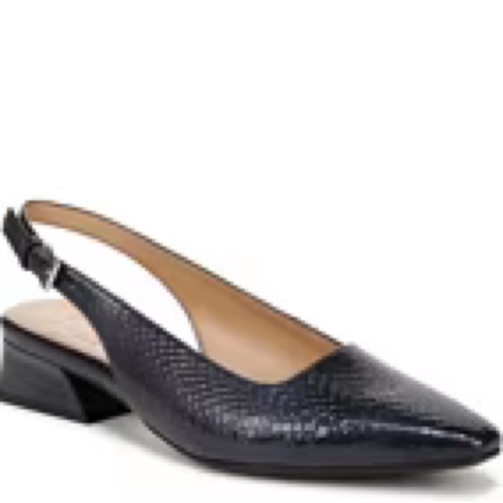 Women's Navy Blue Slingback Shoes